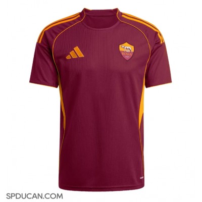 Muški Nogometni Dres AS Roma Gianluca Mancini #23 Domaci 2025-26 Kratak Rukav Muški Nogometni Dres AS Roma Gianluca Mancini #23 Domaci 2025-26 Kratak Rukav